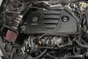 Picture of Typhoon Aluminum Textured Black Cold Air Intake System with Red Filter