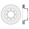 Picture of Sport Slotted 1-Piece Front Passenger Side Brake Rotor