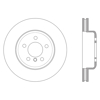 Picture of Sport Slotted 1-Piece Front Passenger Side Brake Rotor