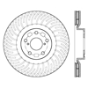 Picture of Sport Slotted 1-Piece Front Passenger Side Brake Rotor