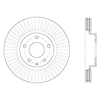Picture of Sport Slotted 1-Piece Front Passenger Side Brake Rotor