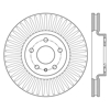 Picture of Sport Slotted 1-Piece Front Driver Side Brake Rotor