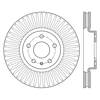 Picture of Sport Slotted 1-Piece Front Passenger Side Brake Rotor