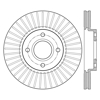 Picture of Sport Slotted 1-Piece Front Driver Side Brake Rotor