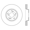 Picture of Sport Slotted 1-Piece Front Driver Side Brake Rotor