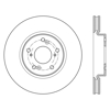 Picture of Sport Slotted 1-Piece Front Passenger Side Brake Rotor