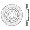 Picture of Sport Slotted 1-Piece Front Driver Side Brake Rotor