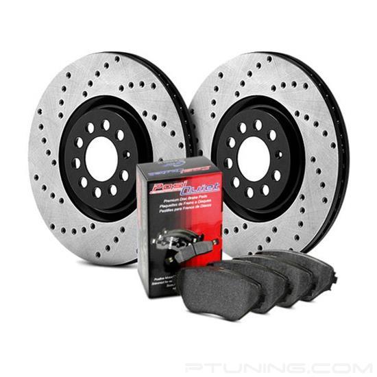 Front Stoptech 939.33075 Street Axle Pack Drilled 