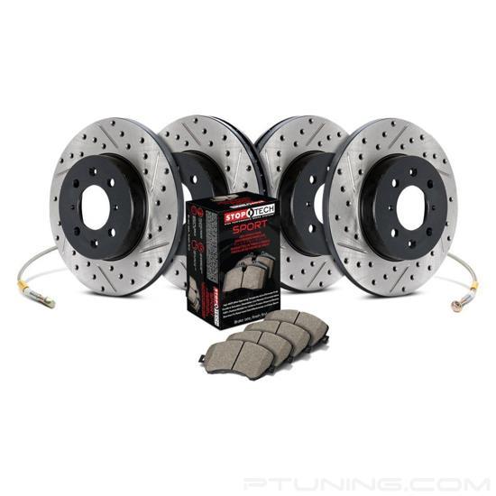 Picture of Sport Drilled and Slotted Front and Rear Brake Kit