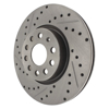 Picture of Select Sport Drilled and Slotted 1-Piece Front Passenger Side Brake Rotor