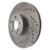 Picture of Select Sport Drilled and Slotted 1-Piece Front Passenger Side Brake Rotor