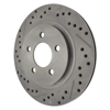 Picture of Select Sport Drilled and Slotted 1-Piece Rear Passenger Side Brake Rotor