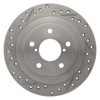 Picture of Select Sport Drilled and Slotted 1-Piece Rear Passenger Side Brake Rotor