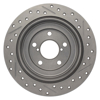 Picture of Select Sport Drilled and Slotted 1-Piece Rear Passenger Side Brake Rotor