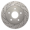 Picture of Select Sport Drilled and Slotted 1-Piece Front Passenger Side Brake Rotor