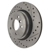 Picture of Select Sport Drilled and Slotted 1-Piece Rear Driver Side Brake Rotor