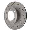 Picture of Select Sport Drilled and Slotted 1-Piece Front Passenger Side Brake Rotor