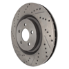 Picture of Select Sport Drilled and Slotted 1-Piece Front Passenger Side Brake Rotor