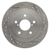 Picture of Select Sport Drilled and Slotted 1-Piece Rear Driver Side Brake Rotor