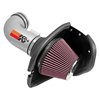 Picture of Typhoon Aluminum Silver Cold Air Intake System with Red Filter