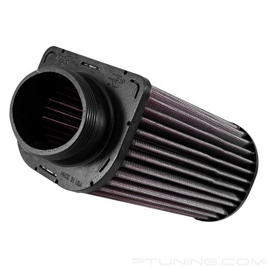 Picture of E Series Unique Red Air Filter (1.063" F x 4.438" OD x 5.5" L x 4.438" W x 7.625" H)