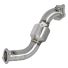 Picture of Twisted Steel Street Series 304 SS Catted Downpipes - 3"