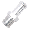 Picture of 3/8" NPT to 1/2" Barb Straight Clear Anodize Hose End