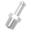 Picture of 3/8" NPT to 3/8" Barb Straight Clear Anodize Hose End