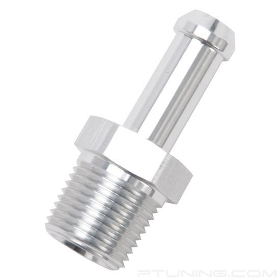 Picture of 3/8" NPT to 3/8" Barb Straight Clear Anodize Hose End