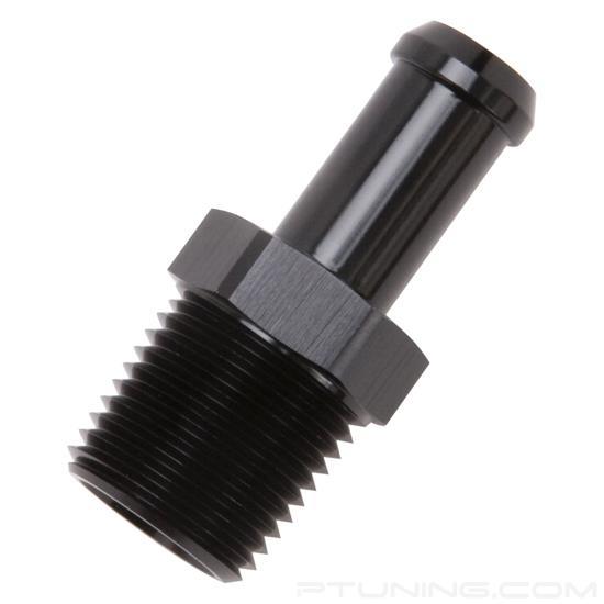 Picture of 1/2" NPT to 1/2" Barb Straight Black Anodize Hose End