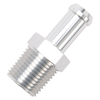 Picture of 1/2" NPT to 1/2" Barb Straight Clear Anodize Hose End