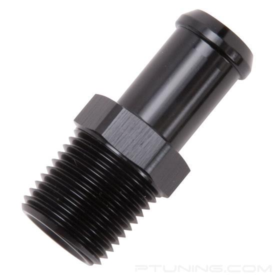 Picture of 1/2" NPT to 5/8" Barb Straight Black Anodize Hose End