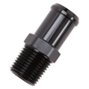 Picture of 1/2" NPT to 3/4" Barb Straight Black Anodize Hose End