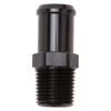 Picture of 1/2" NPT to 3/4" Barb Straight Black Anodize Hose End