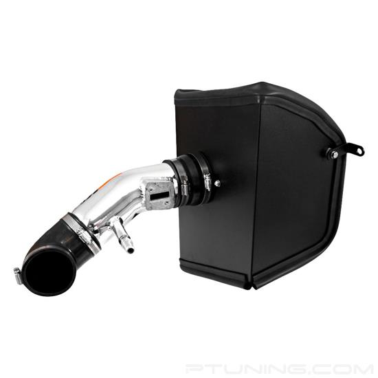 Picture of 77 Series High-Flow Performance Aluminum Polished Cold Air Intake System with Red Filter