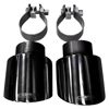 Picture of Pro-Series 304 SS Round Clamp-On Double-Wall Black Exhaust Tip