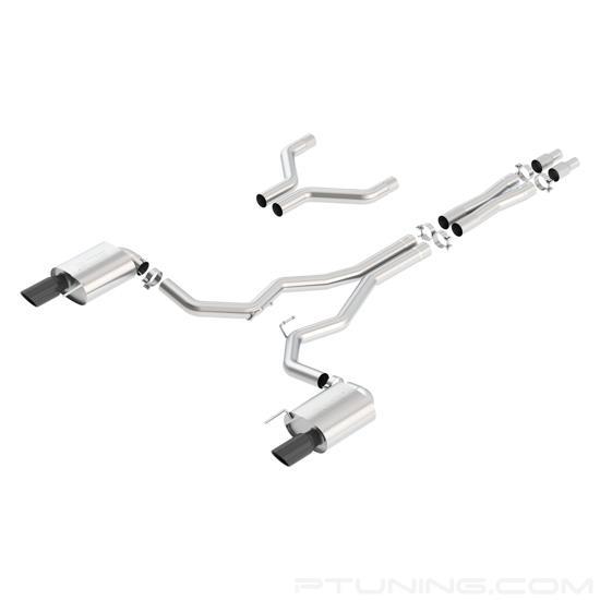 Picture of S-Type Stainless Steel Cat-Back Exhaust System with Split Rear Exit