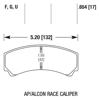 Picture of Motorsports Performance DTC-60 Compound Brake Pads