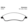 Picture of Ultimax OEM Replacement Front Brake Pads