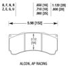 Picture of Motorsports Performance Blue 9012 Compound Brake Pads