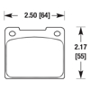 Picture of Motorsports Performance DTC-70 Compound Front Brake Pads