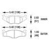 Picture of Motorsports Performance DTC-60 Compound Front Brake Pads