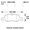 Picture of Motorsports Performance DTC-70 Compound Front Brake Pads
