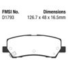 Picture of Redstuff Ceramic Low Dust Rear Brake Pads