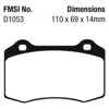 Picture of Ultimax OEM Replacement Rear Brake Pads