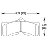 Picture of Motorsports Performance DTC-70 Compound Front Brake Pads