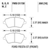 Picture of Motorsports Performance DTC-60 Compound Front Brake Pads