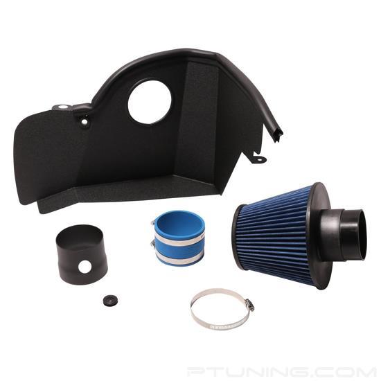 Picture of Power-Plus Series Aluminum Black Cold Air Intake System with Blue Filter