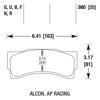 Picture of Motorsports Performance DTC-70 Compound Brake Pads