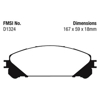 Picture of Redstuff Ceramic Low Dust Front Brake Pads